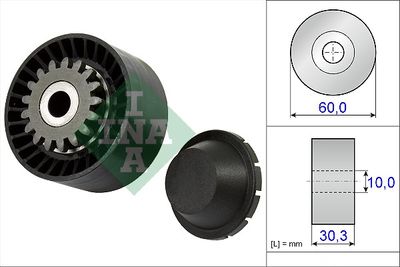 Tensioner Pulley, V-ribbed belt Schaeffler INA 531 0811 10