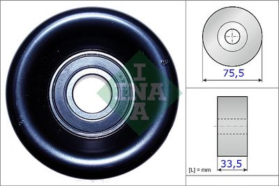 Tensioner Pulley, V-ribbed belt Schaeffler INA 531 0827 10