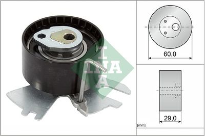 Tensioner Pulley, timing belt Schaeffler INA 531 0839 10