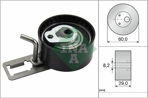 Schaeffler INA 531 0850 10 Tensioner Pulley, timing belt