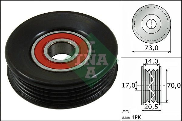 Schaeffler INA 531 0853 10 Tensioner Pulley, V-ribbed belt