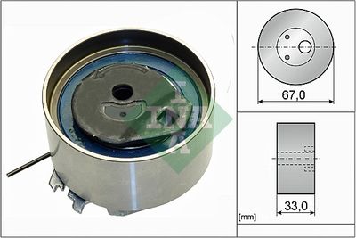 Tensioner Pulley, timing belt Schaeffler INA 531 0869 10