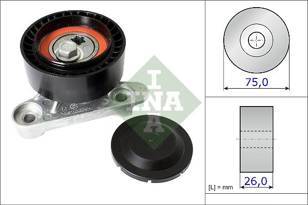 Schaeffler INA 531 0871 10 Tensioner Pulley, V-ribbed belt