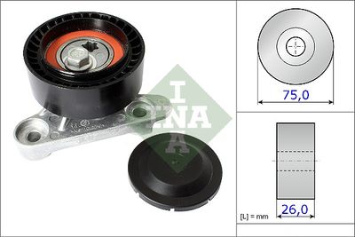 Tensioner Pulley, V-ribbed belt Schaeffler INA 531 0871 10