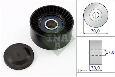 Tensioner Pulley, V-ribbed belt Schaeffler INA 531 0873 10