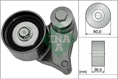 Tensioner Pulley, timing belt Schaeffler INA 531 0875 10