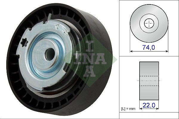 Schaeffler INA 531 0876 10 Tensioner Pulley, timing belt
