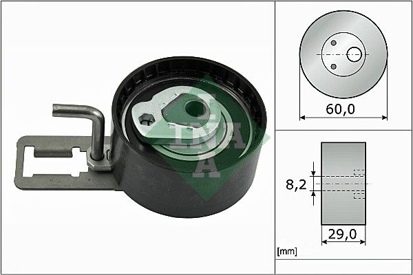 Schaeffler INA 531 0883 10 Tensioner Pulley, timing belt