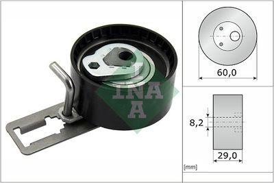 Tensioner Pulley, timing belt Schaeffler INA 531 0884 10