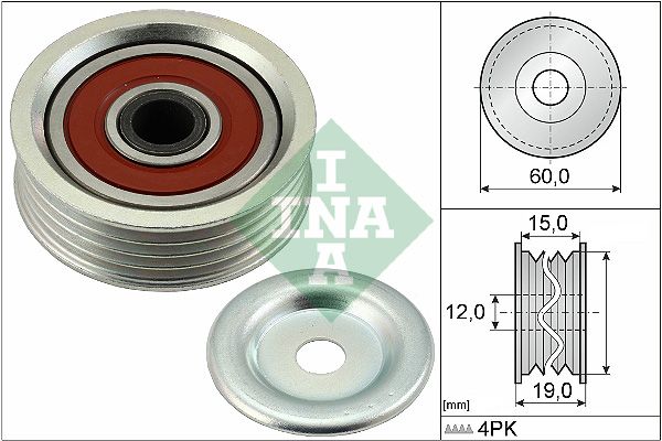 Schaeffler INA 531 0887 10 Tensioner Pulley, V-ribbed belt