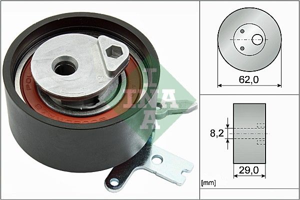Schaeffler INA 531 0897 10 Tensioner Pulley, timing belt