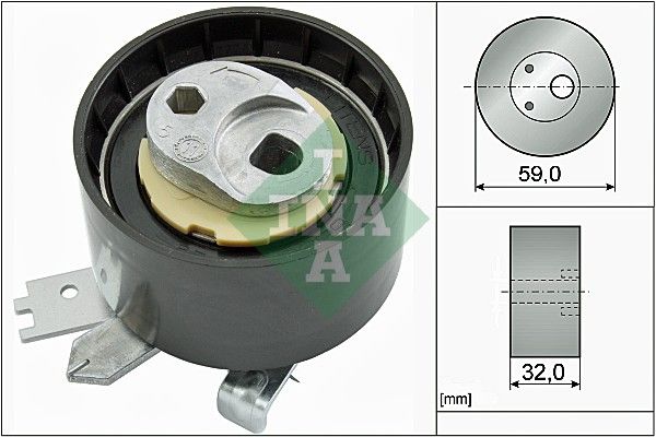 Schaeffler INA 531 0906 10 Tensioner Pulley, timing belt