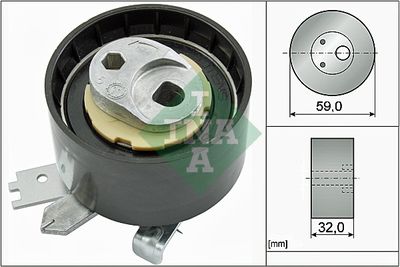 Tensioner Pulley, timing belt Schaeffler INA 531 0906 10
