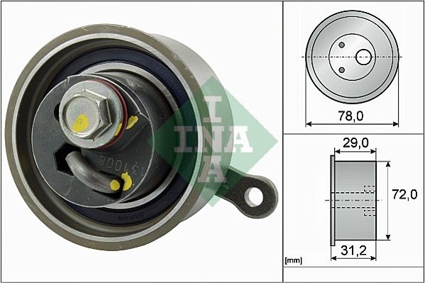 Schaeffler INA 531 0911 10 Tensioner Pulley, timing belt