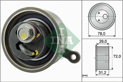 Tensioner Pulley, timing belt Schaeffler INA 531 0911 10
