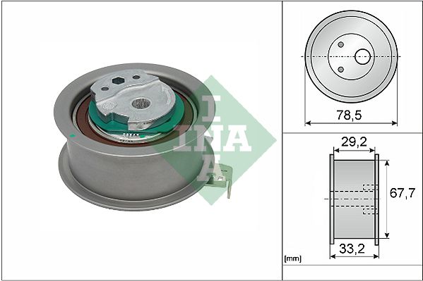 Schaeffler INA 531 0927 10 Tensioner Pulley, timing belt
