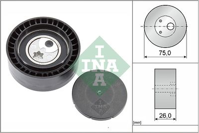 Tensioner Pulley, V-ribbed belt Schaeffler INA 531 0930 10