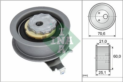 Tensioner Pulley, timing belt Schaeffler INA 531 0940 10
