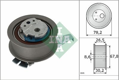 Tensioner Pulley, timing belt Schaeffler INA 531 0962 10