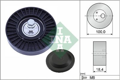 Tensioner Pulley, V-ribbed belt Schaeffler INA 531 0966 10