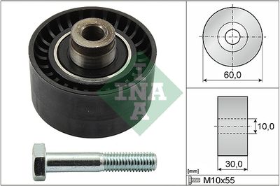 Deflection Pulley/Guide Pulley, timing belt Schaeffler INA 532 0020 10