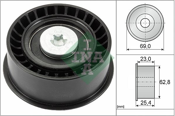 Schaeffler INA 532 0033 10 Deflection Pulley/Guide Pulley, timing belt