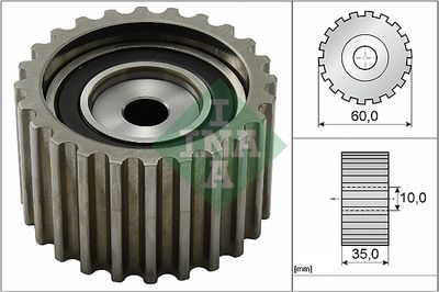 Deflection Pulley/Guide Pulley, timing belt Schaeffler INA 532 0085 20