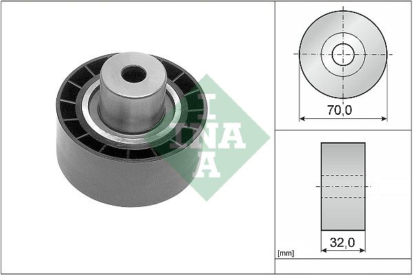Schaeffler INA 532 0232 10 Deflection Pulley/Guide Pulley, timing belt