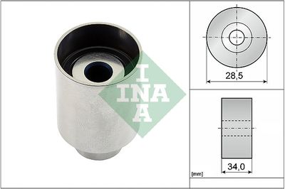 Deflection Pulley/Guide Pulley, timing belt Schaeffler INA 532 0236 10