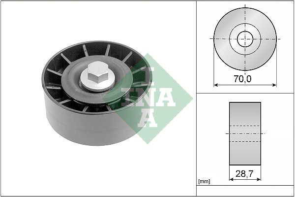 Schaeffler INA 532 0254 10 Deflection/Guide Pulley, V-ribbed belt