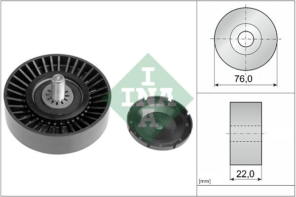 Schaeffler INA 532 0323 10 Deflection/Guide Pulley, V-ribbed belt