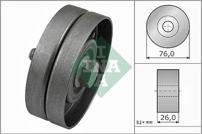 Deflection/Guide Pulley, V-ribbed belt Schaeffler INA 532 0326 30