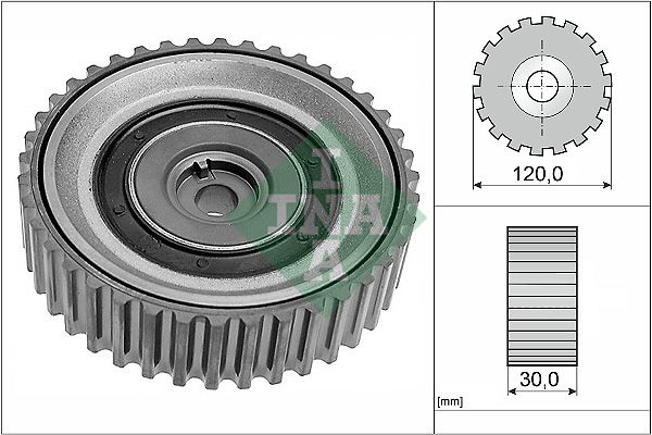 Schaeffler INA 532 0443 10 Deflection Pulley/Guide Pulley, timing belt