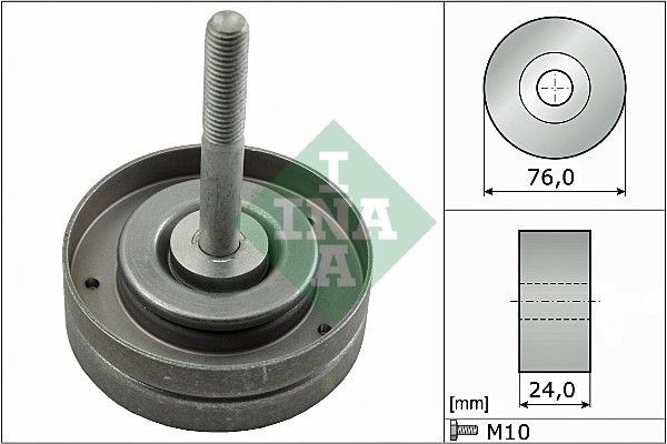 Schaeffler INA 532 0500 10 Deflection/Guide Pulley, V-ribbed belt