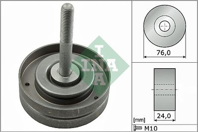 Deflection/Guide Pulley, V-ribbed belt Schaeffler INA 532 0500 10