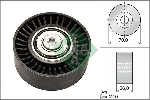 Schaeffler INA 532 0505 10 Deflection/Guide Pulley, V-ribbed belt