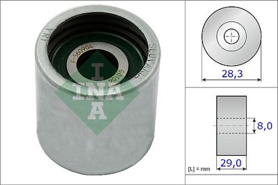 Deflection Pulley/Guide Pulley, timing belt Schaeffler INA 532 0522 10