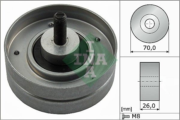 Schaeffler INA 532 0524 10 Deflection/Guide Pulley, V-ribbed belt