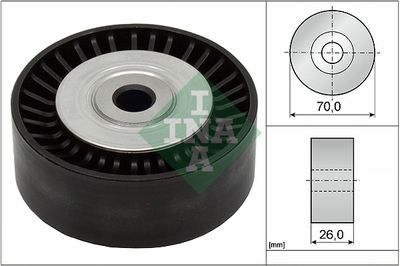 Deflection/Guide Pulley, V-ribbed belt Schaeffler INA 532 0533 10