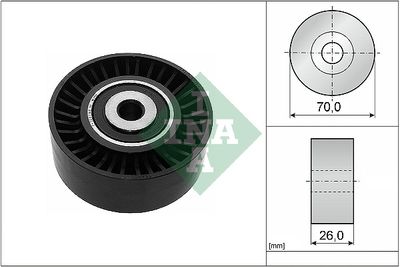 Deflection/Guide Pulley, V-ribbed belt Schaeffler INA 532 0544 10