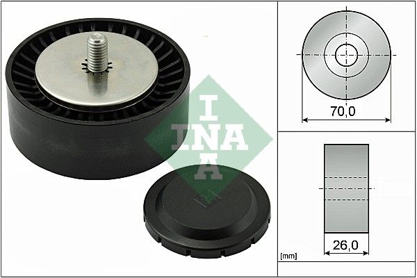 Schaeffler INA 532 0553 10 Deflection/Guide Pulley, V-ribbed belt