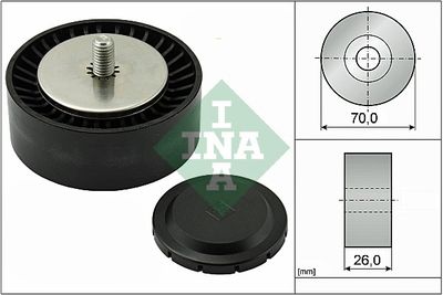 Deflection/Guide Pulley, V-ribbed belt Schaeffler INA 532 0553 10