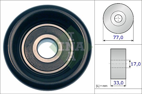 Schaeffler INA 532 0568 10 Deflection/Guide Pulley, V-ribbed belt
