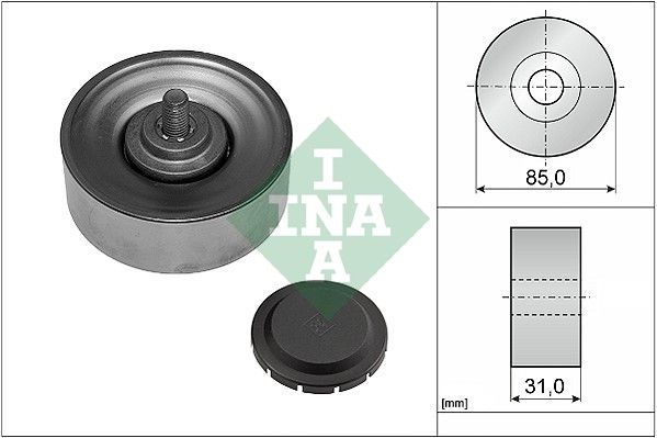 Schaeffler INA 532 0569 10 Deflection/Guide Pulley, V-ribbed belt
