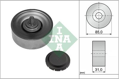 Deflection/Guide Pulley, V-ribbed belt Schaeffler INA 532 0569 10