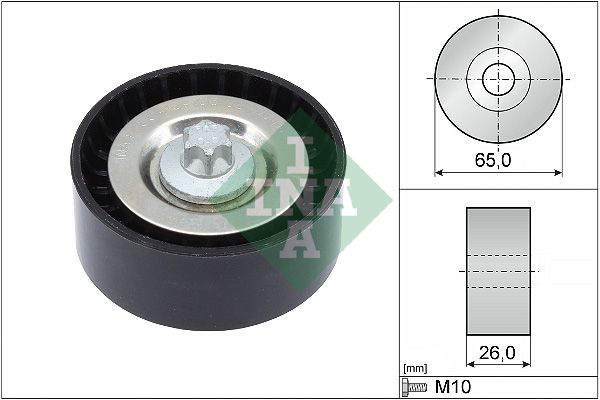 Schaeffler INA 532 0570 10 Deflection/Guide Pulley, V-ribbed belt