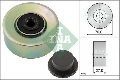 Deflection/Guide Pulley, V-ribbed belt Schaeffler INA 532 0579 10