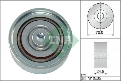 Deflection/Guide Pulley, V-ribbed belt Schaeffler INA 532 0583 10