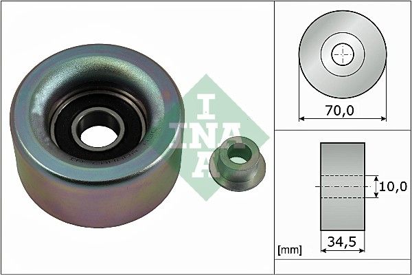 Schaeffler INA 532 0590 10 Deflection/Guide Pulley, V-ribbed belt