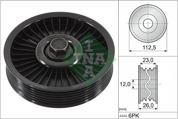 Schaeffler INA 532 0594 10 Deflection/Guide Pulley, V-ribbed belt